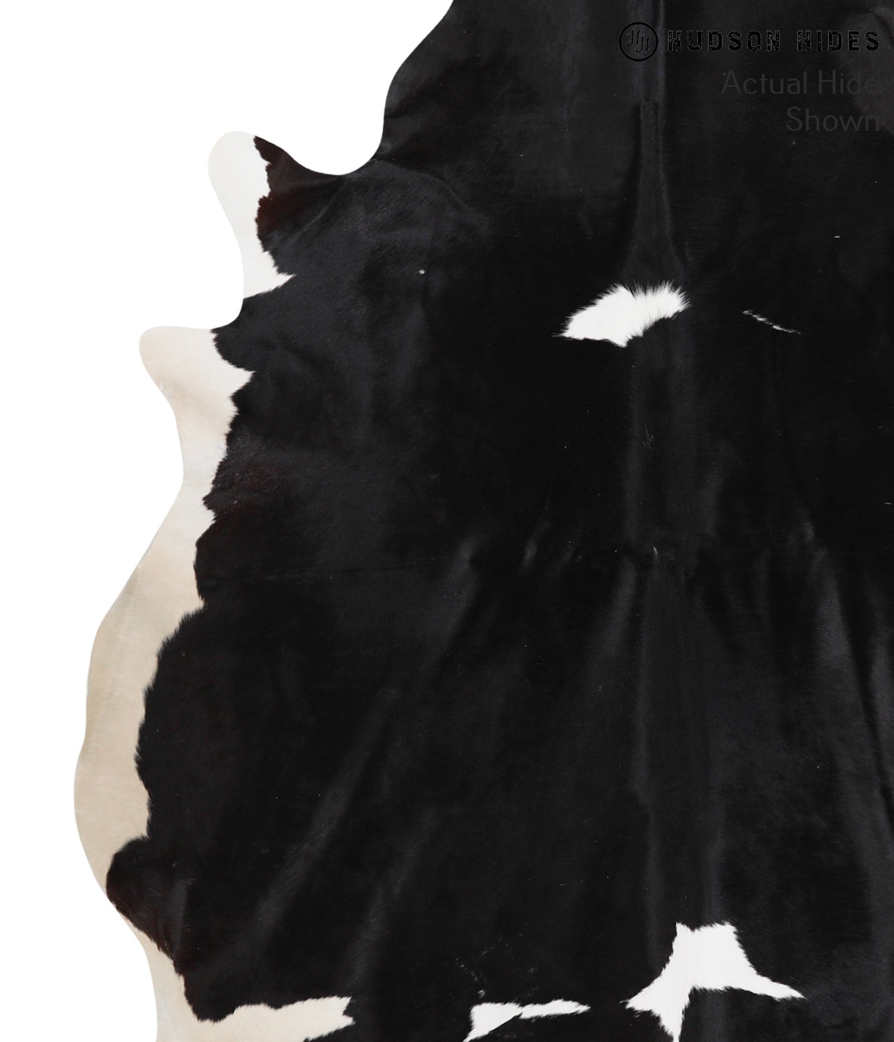 Black and White Cowhide Rug #51272
