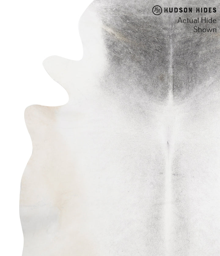 Medium Grey XX-Large Brazilian Cowhide Rug 8'1"H x 6'11"W #51276 by Hudson Hides