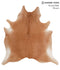 Solid Brown XX-Large Brazilian Cowhide Rug 7'4