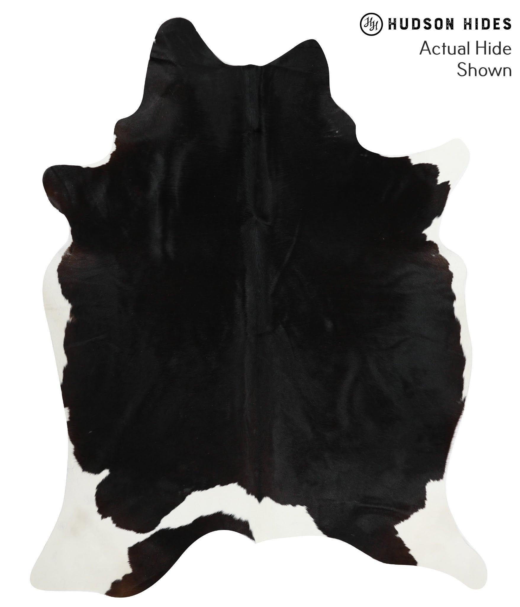 Black and White Cowhide Rug #51590