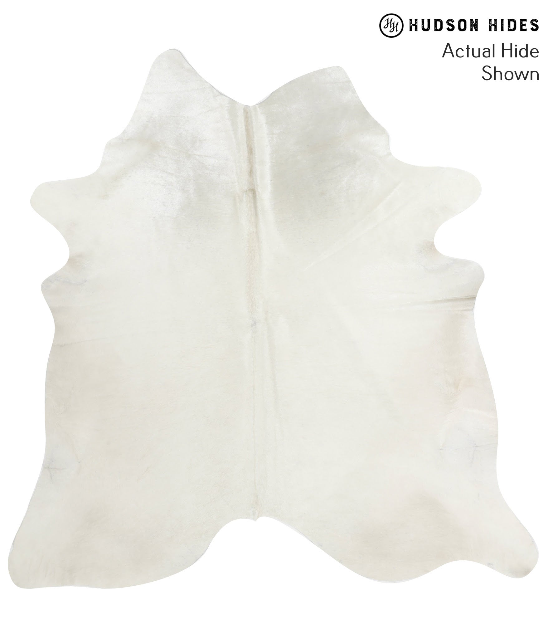 Solid White Cowhide Rug #51635