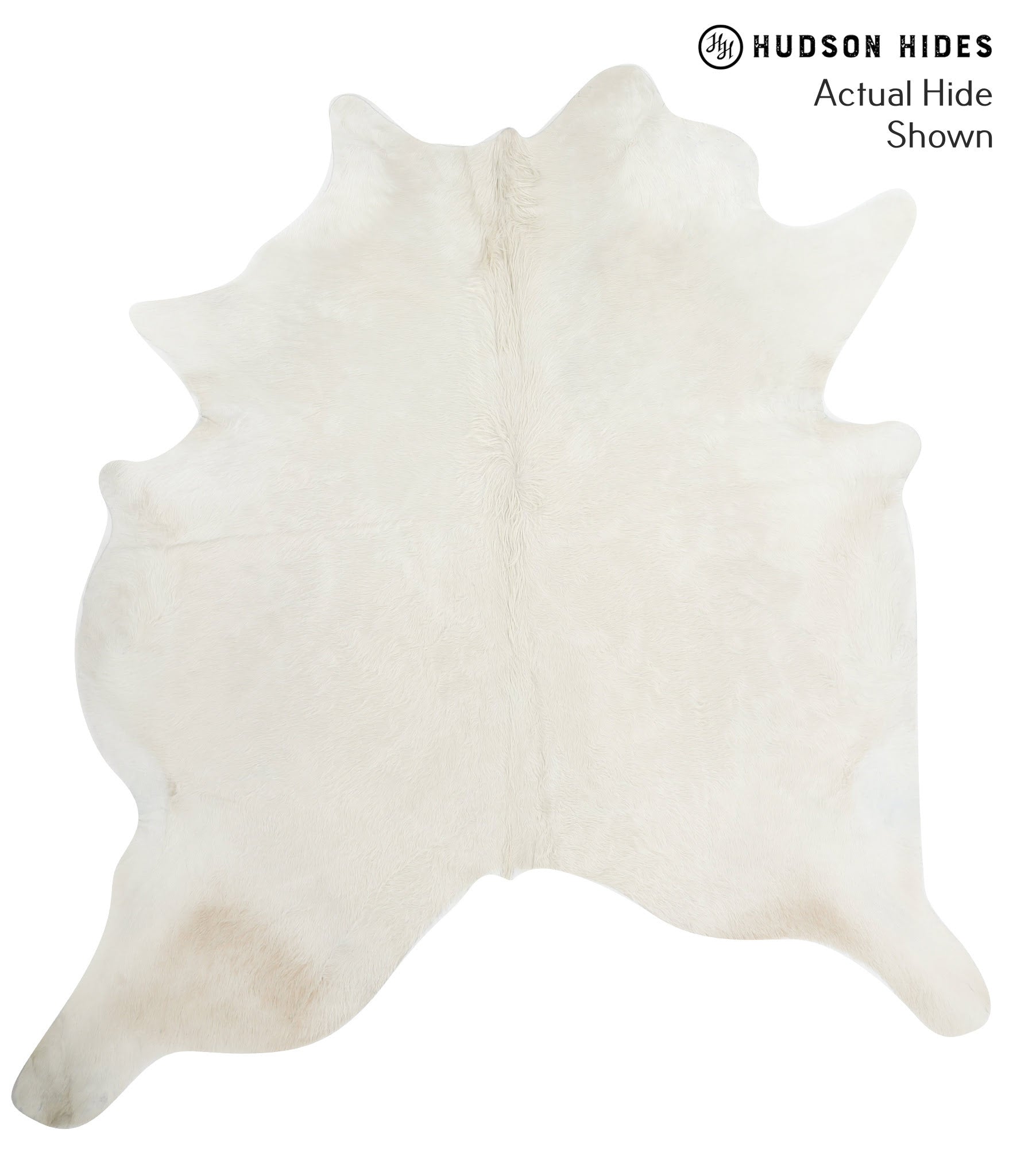 Solid White Cowhide Rug #51660