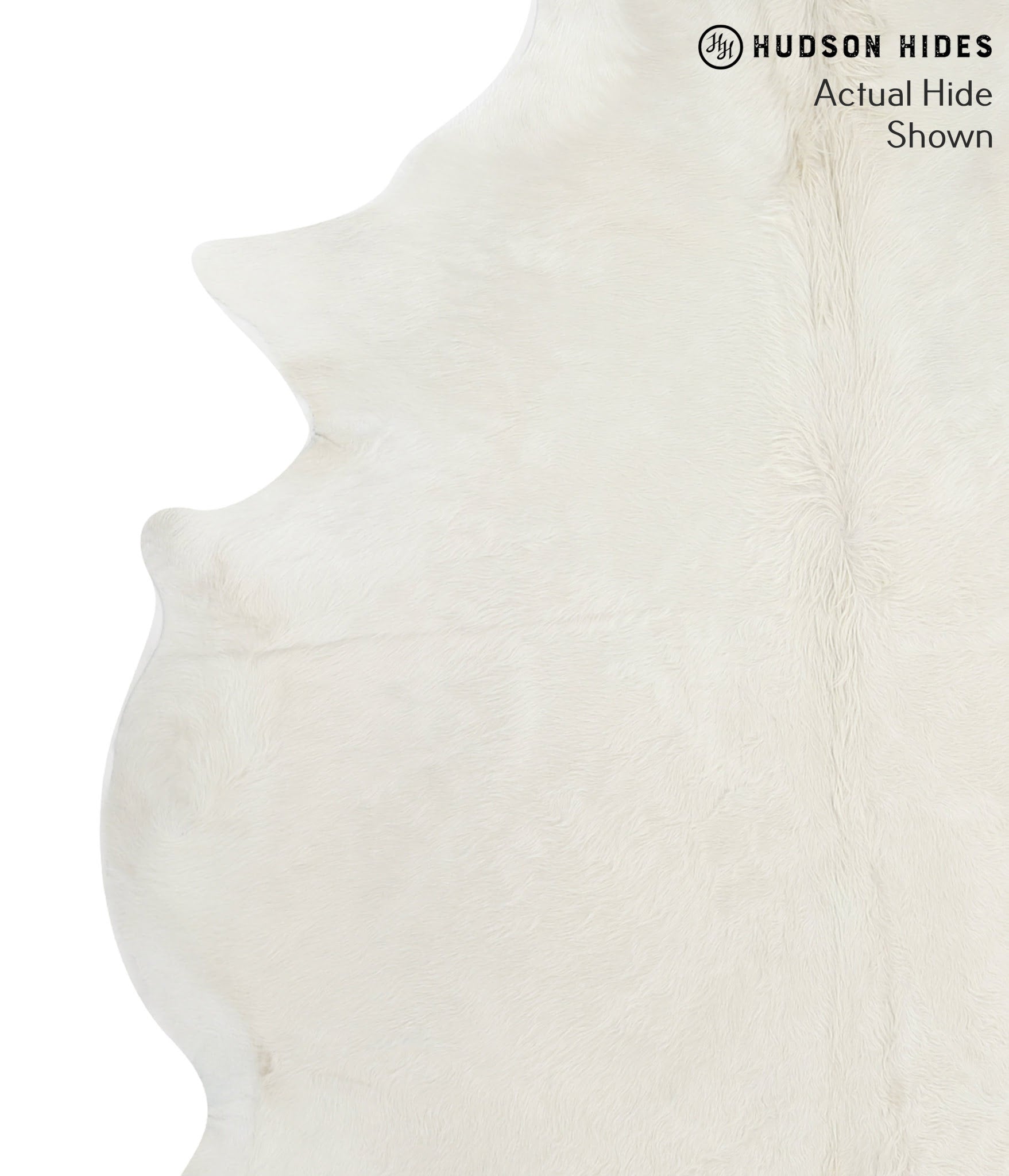 Solid White Cowhide Rug #51660