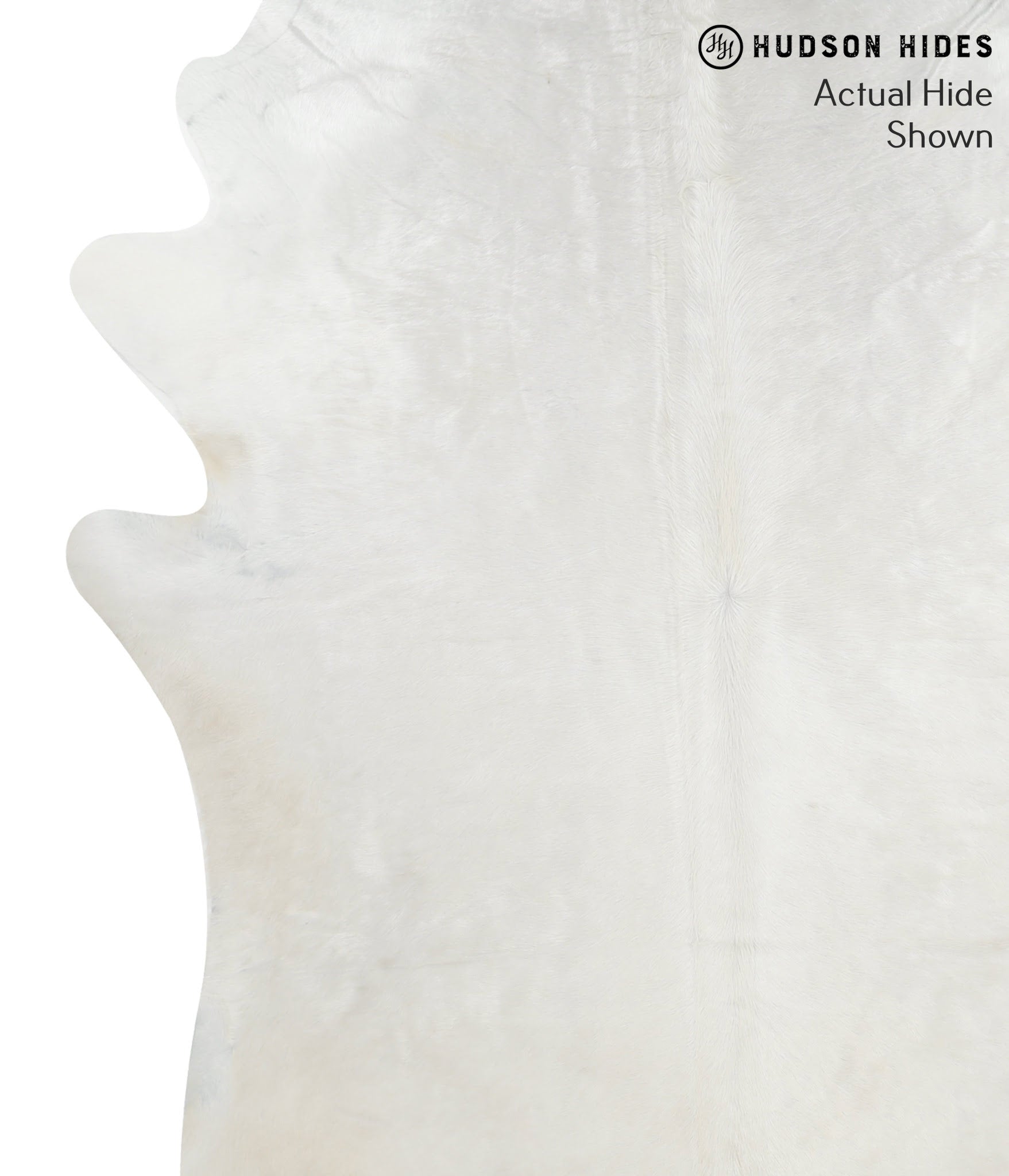 Solid White Cowhide Rug #51661