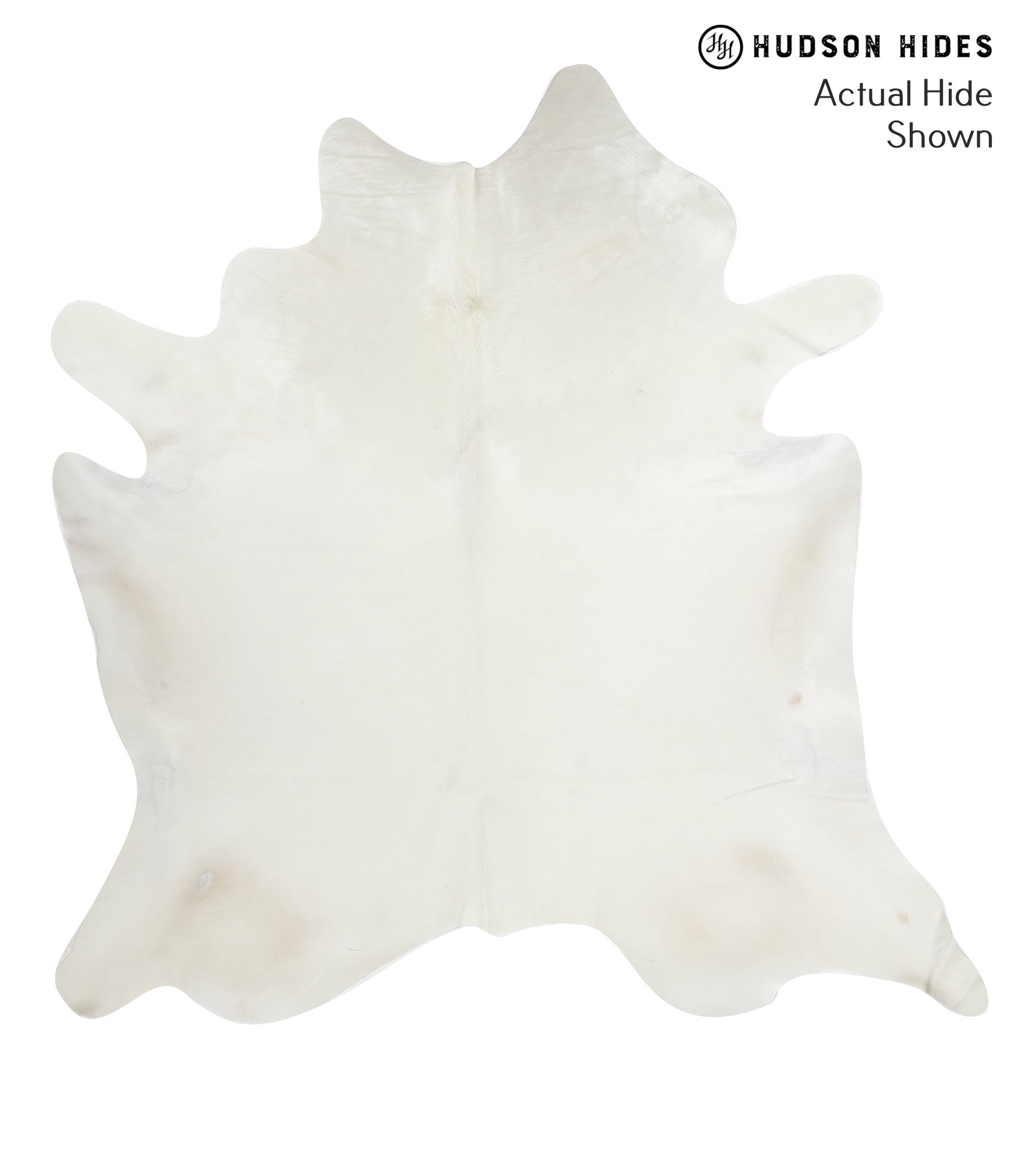 Solid White Cowhide Rug #51663