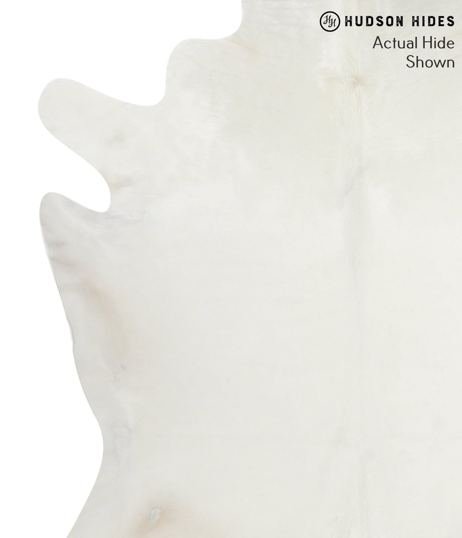 Solid White Cowhide Rug #51663