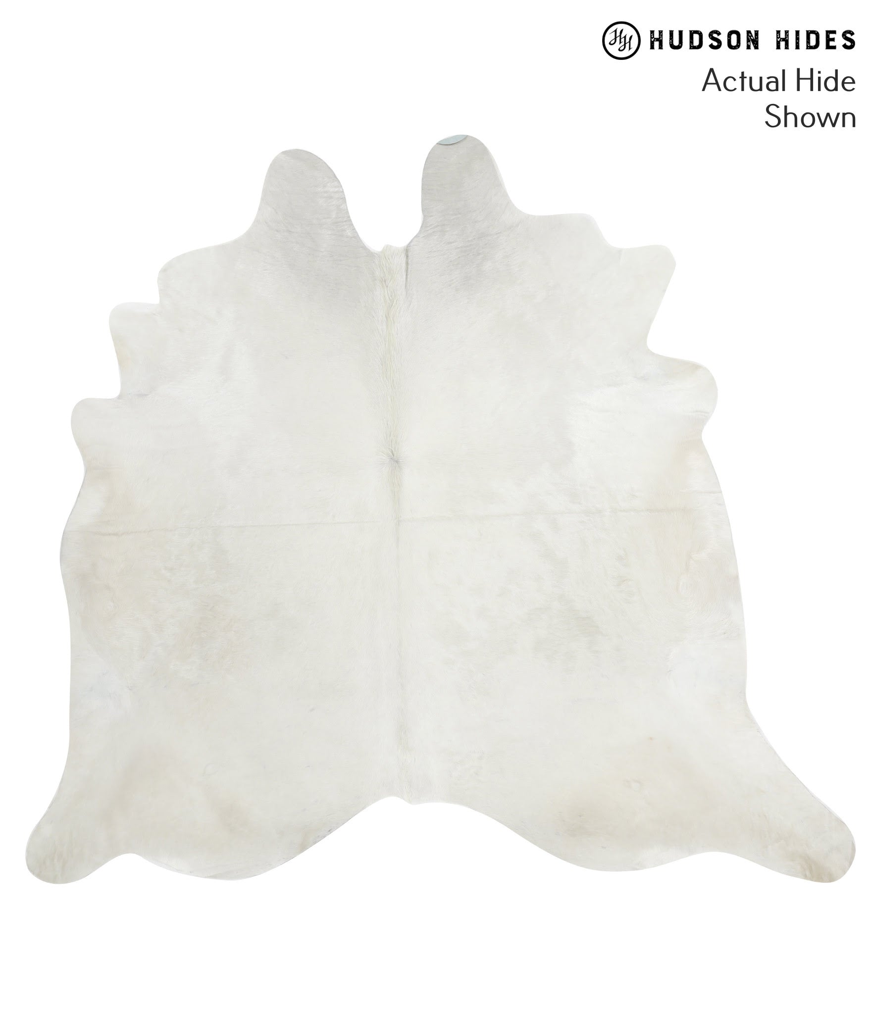 Solid White Cowhide Rug #51665
