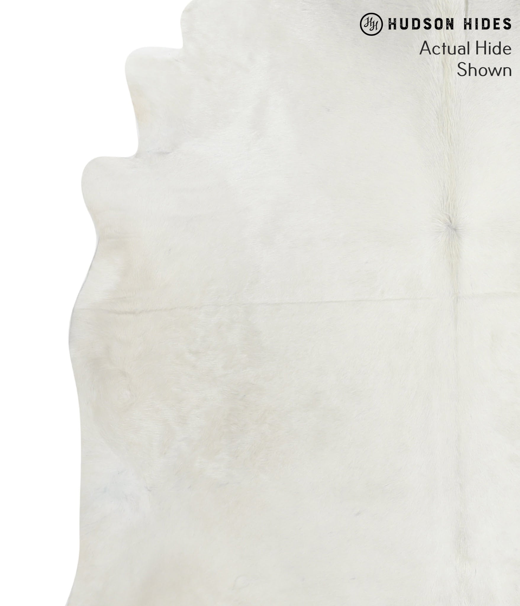 Solid White Cowhide Rug #51665
