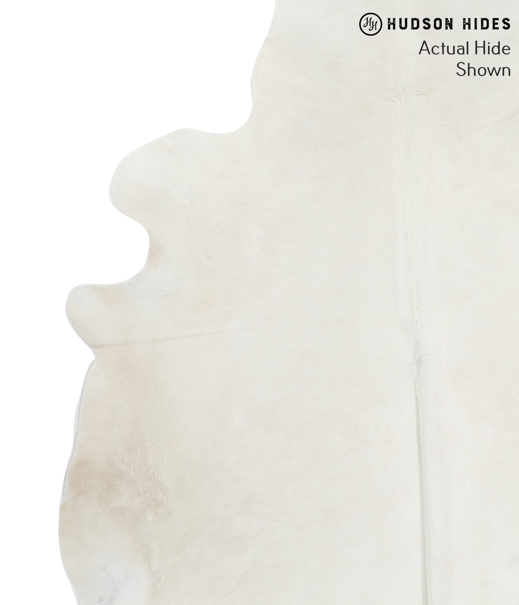 Solid White Cowhide Rug #51679