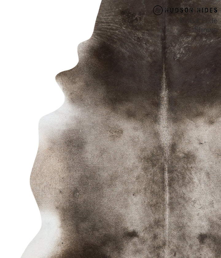 Dark Grey X-Large Brazilian Cowhide Rug 7'2"H x 6'7"W #51753 by Hudson Hides