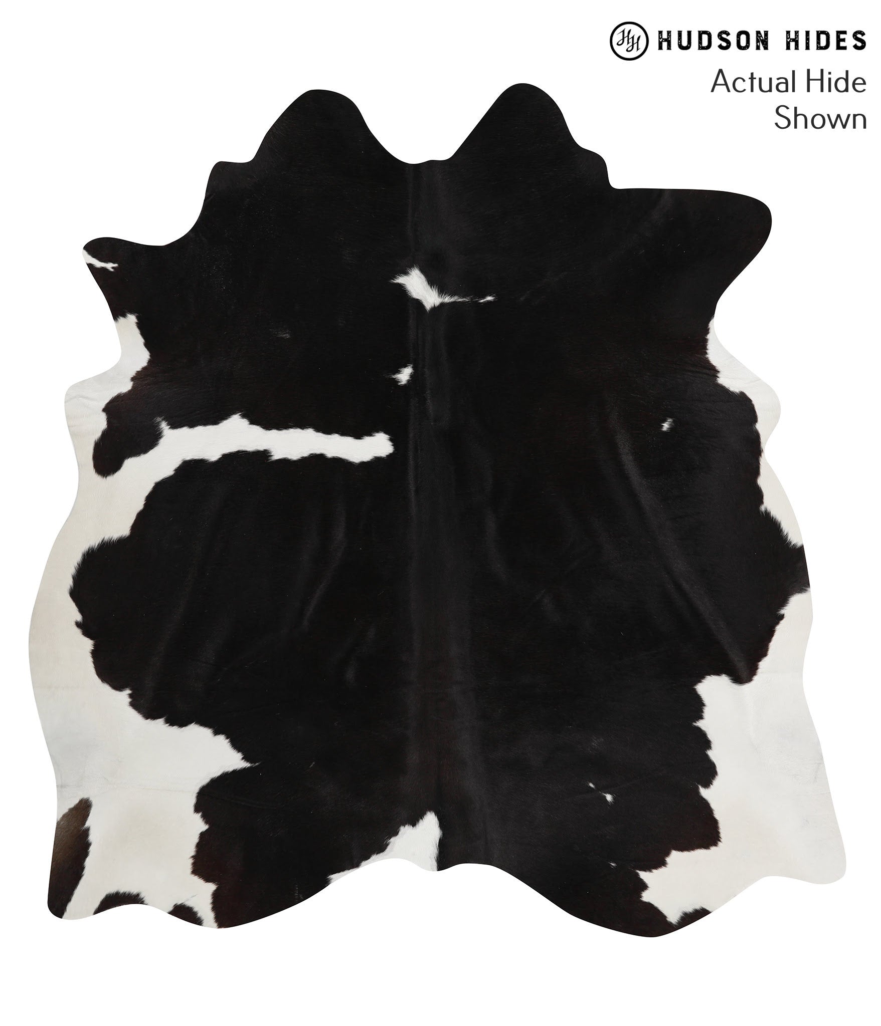 Black and White Cowhide Rug #51799