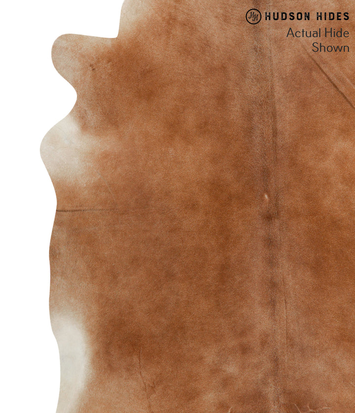 Solid Brown X-Large Brazilian Cowhide Rug 7'6"H x 6'7"W #51842 by Hudson Hides