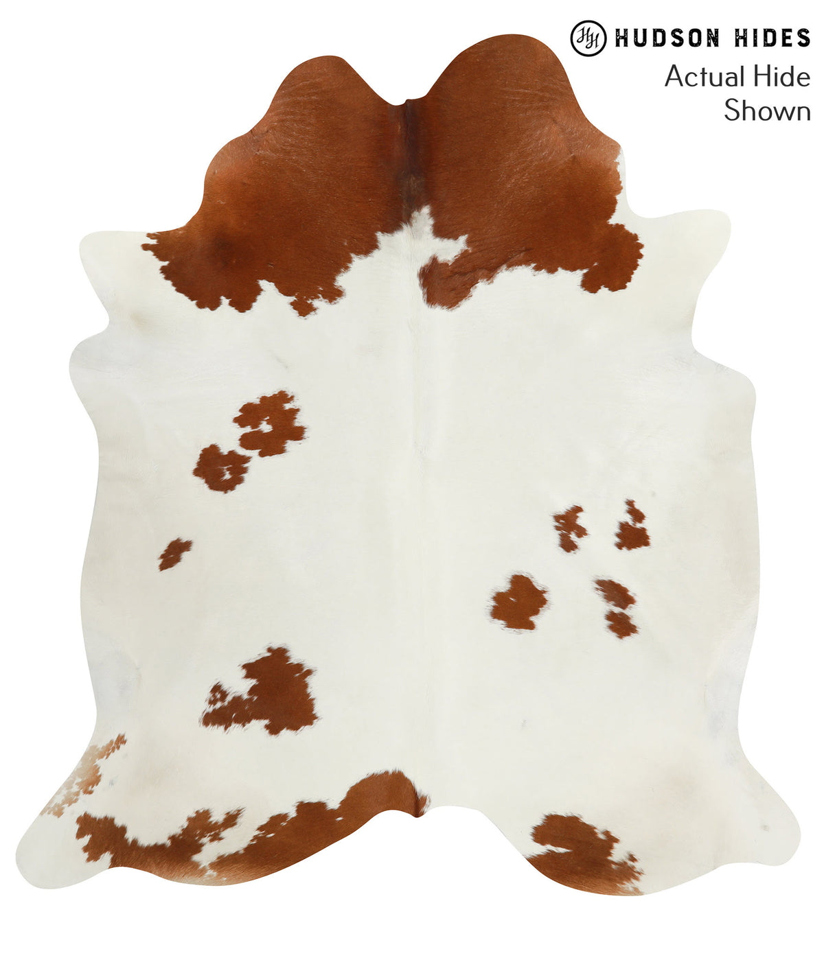 Brown and White Cowhide Rug #51855