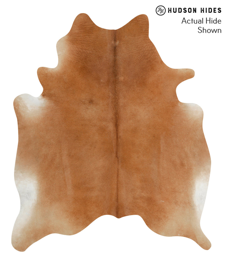 Solid Brown X-Large Brazilian Cowhide Rug 7'2"H x 6'0"W #51872 by Hudson Hides