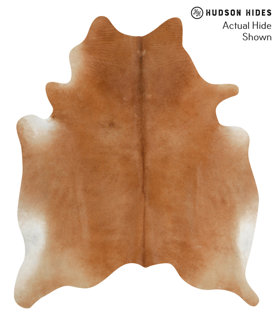 Solid Brown X-Large Brazilian Cowhide Rug 7'2"H x 6'0"W #51872 by Hudson Hides