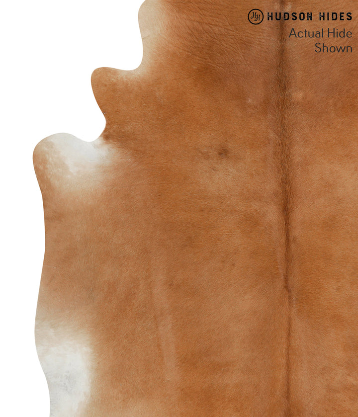 Solid Brown X-Large Brazilian Cowhide Rug 7'2"H x 6'0"W #51872 by Hudson Hides