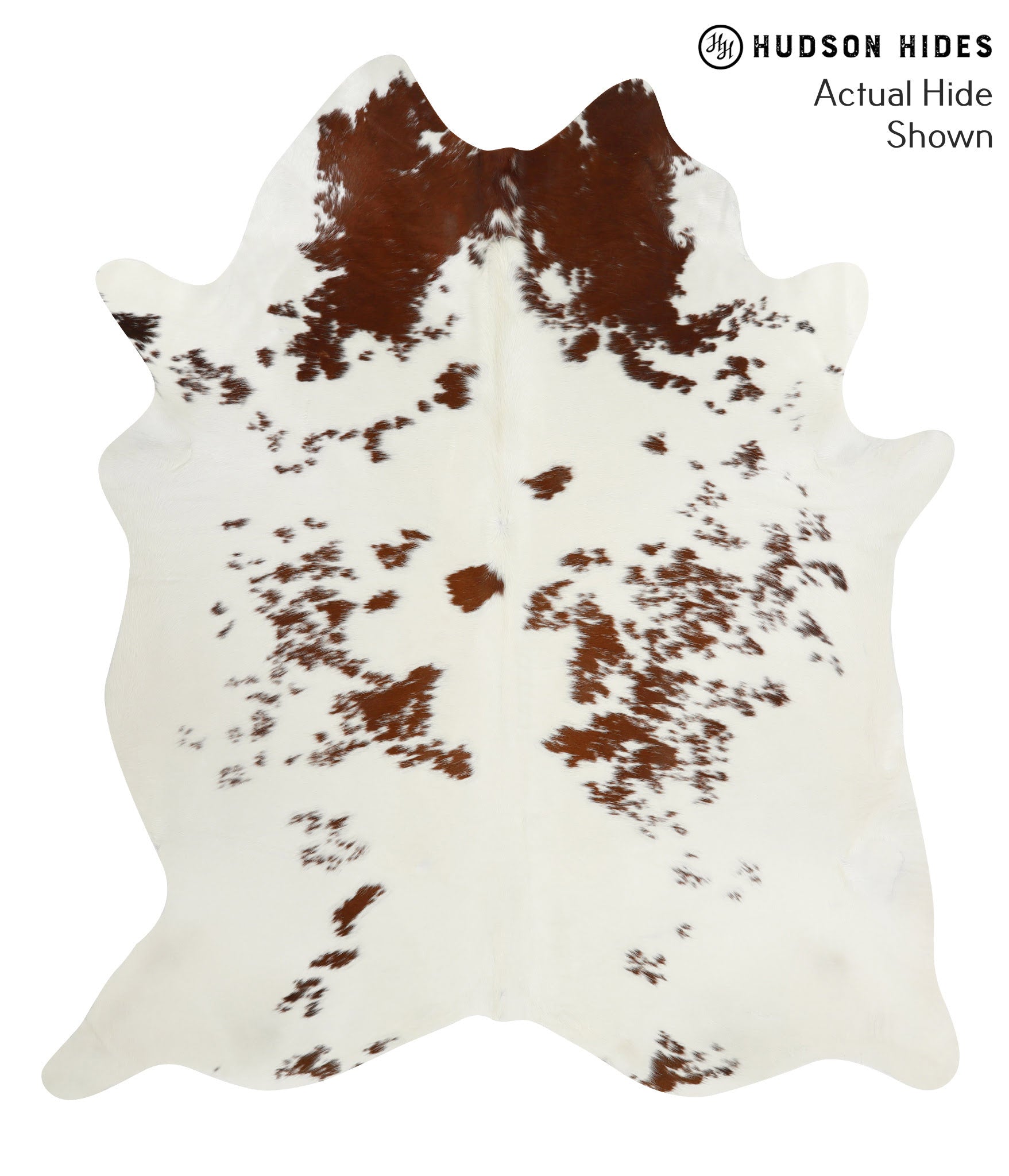 Brown and White Cowhide Rug #51912