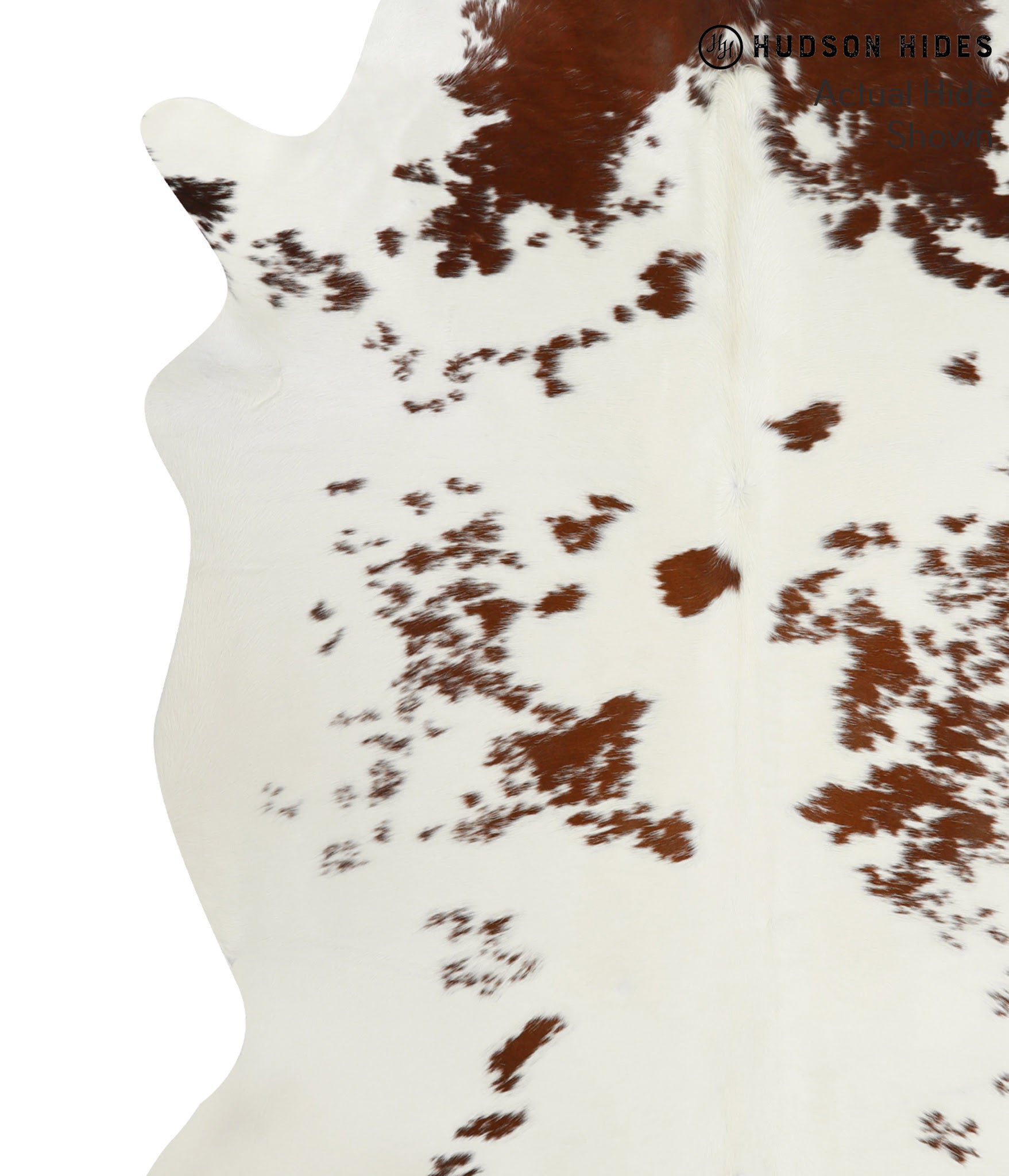 Brown and White Cowhide Rug #51912