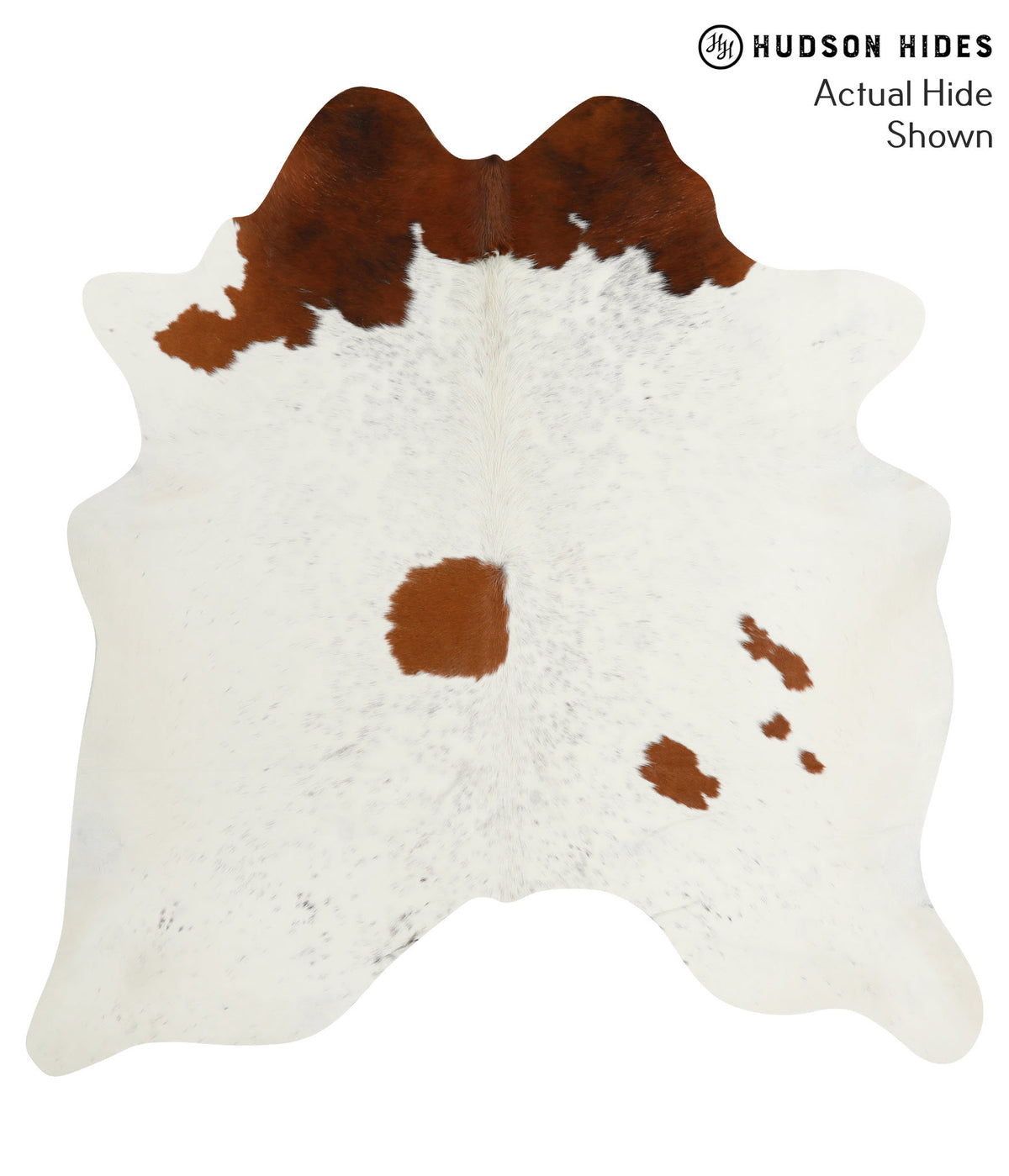 Brown and White Cowhide Rug #51935