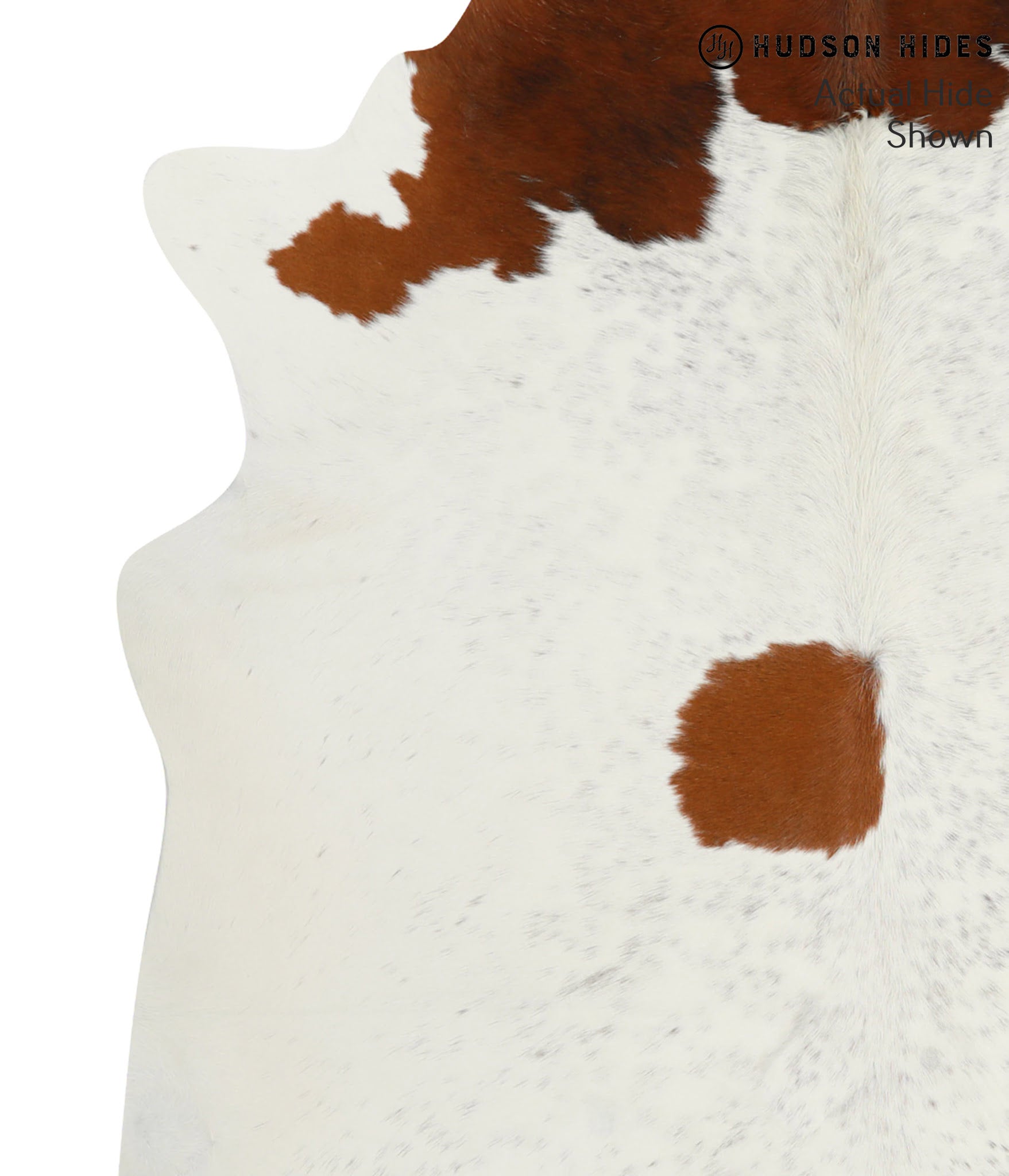 Brown and White Cowhide Rug #51935