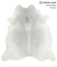 Medium Grey XX-Large Brazilian Cowhide Rug 7'8"H x 7'3"W #52069 by Hudson Hides