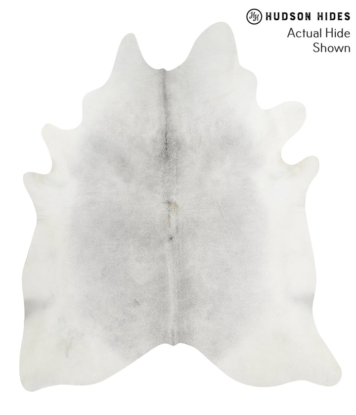 Medium Grey XX-Large Brazilian Cowhide Rug 8'2"H x 7'1"W #52071 by Hudson Hides