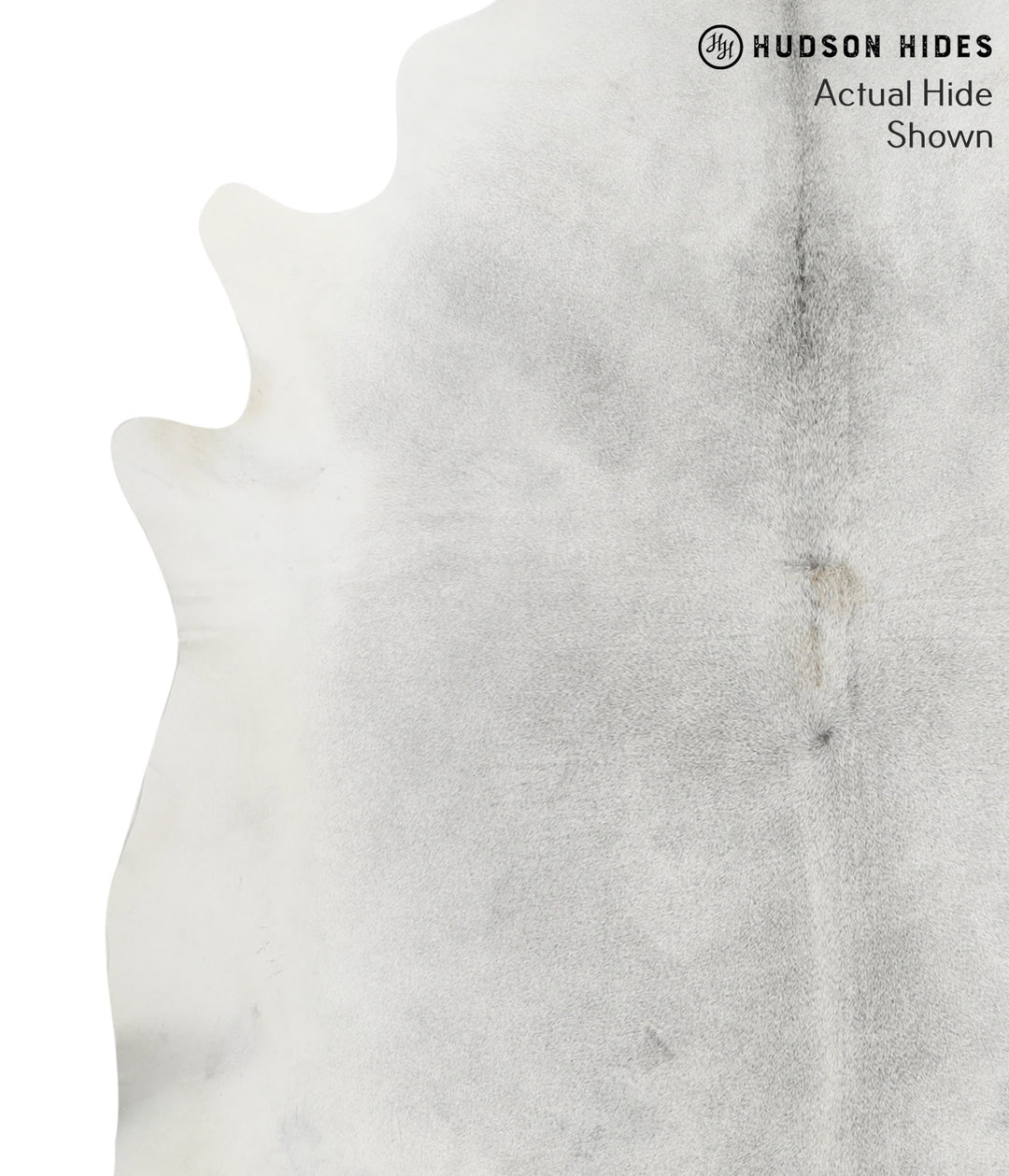 Medium Grey XX-Large Brazilian Cowhide Rug 8'2"H x 7'1"W #52071 by Hud