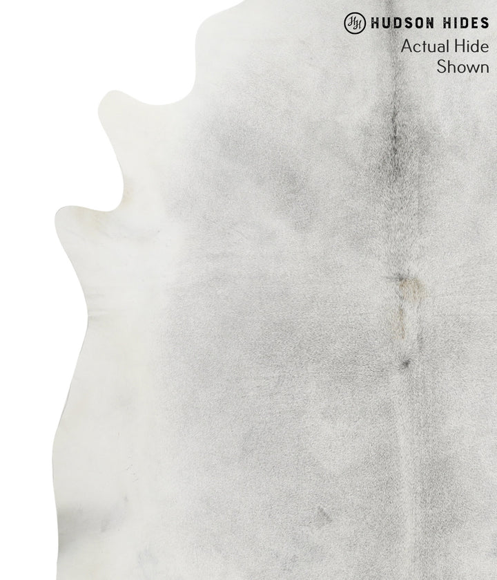 Medium Grey XX-Large Brazilian Cowhide Rug 8'2"H x 7'1"W #52071 by Hudson Hides