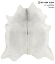 Medium Grey XX-Large Brazilian Cowhide Rug 7'6"H x 6'9"W #52080 by Hudson Hides