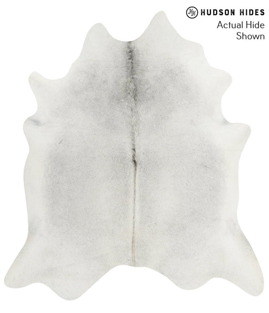 Medium Grey XX-Large Brazilian Cowhide Rug 7'6"H x 6'9"W #52080 by Hudson Hides