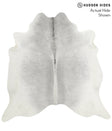 Medium Grey XX-Large Brazilian Cowhide Rug 7'6"H x 7'6"W #52083 by Hudson Hides