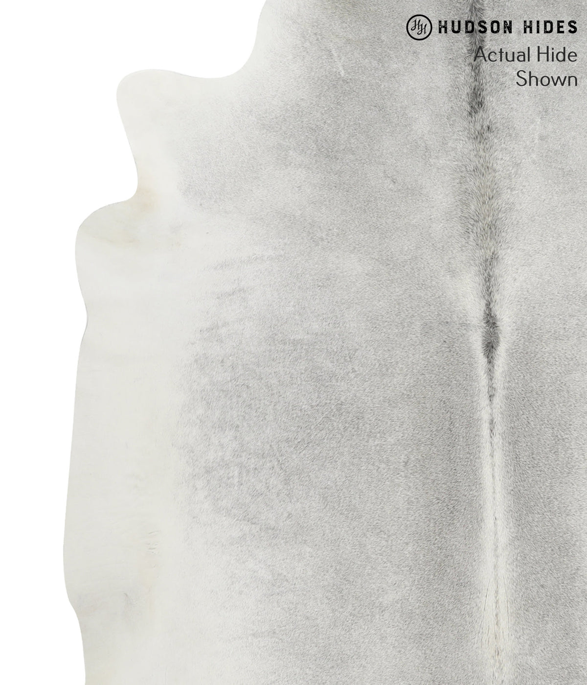 Medium Grey XX-Large Brazilian Cowhide Rug 7'6"H x 7'6"W #52083 by Hudson Hides
