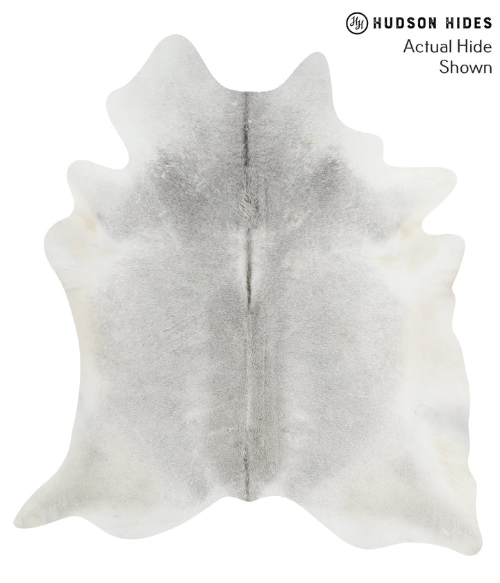 Medium Grey XX-Large Brazilian Cowhide Rug 7'8"H x 6'11"W #52113 by Hudson Hides