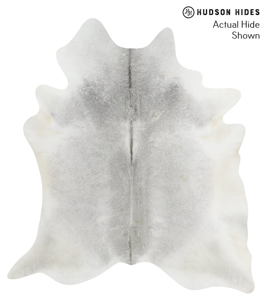 Medium Grey XX-Large Brazilian Cowhide Rug 7'8"H x 6'11"W #52113 by Hudson Hides