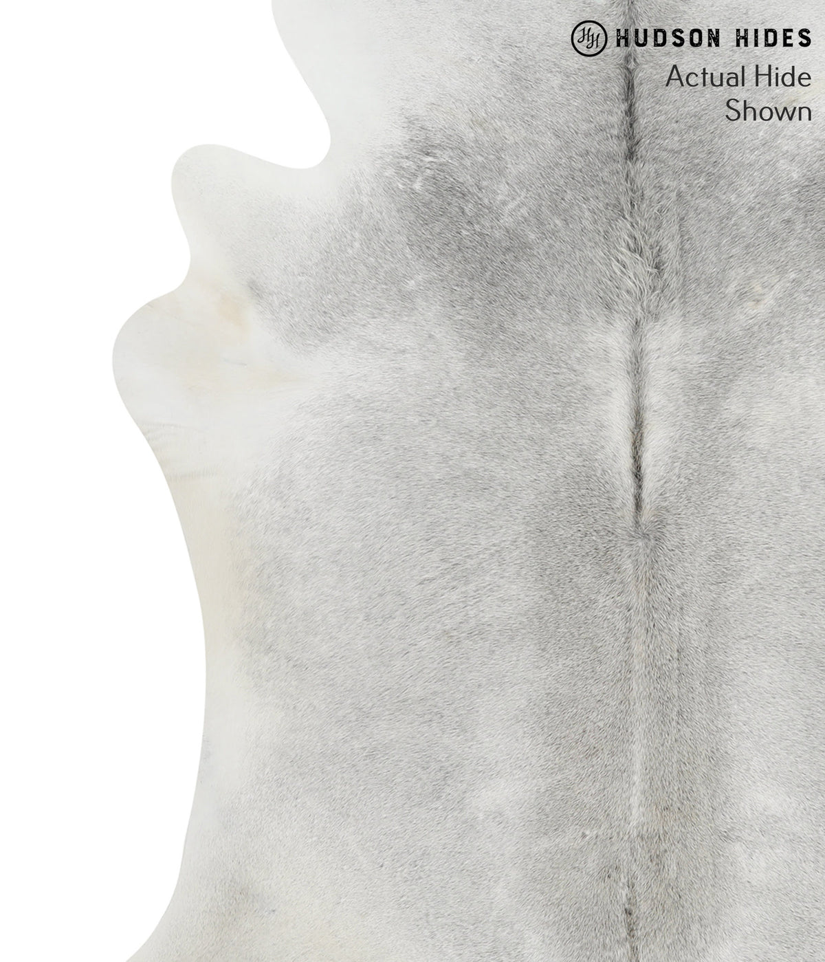 Medium Grey XX-Large Brazilian Cowhide Rug 7'8"H x 6'11"W #52113 by Hudson Hides