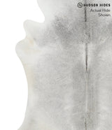 Medium Grey XX-Large Brazilian Cowhide Rug 7'8"H x 6'11"W #52113 by Hudson Hides