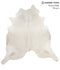 Solid White XX-Large Brazilian Cowhide Rug 7'9