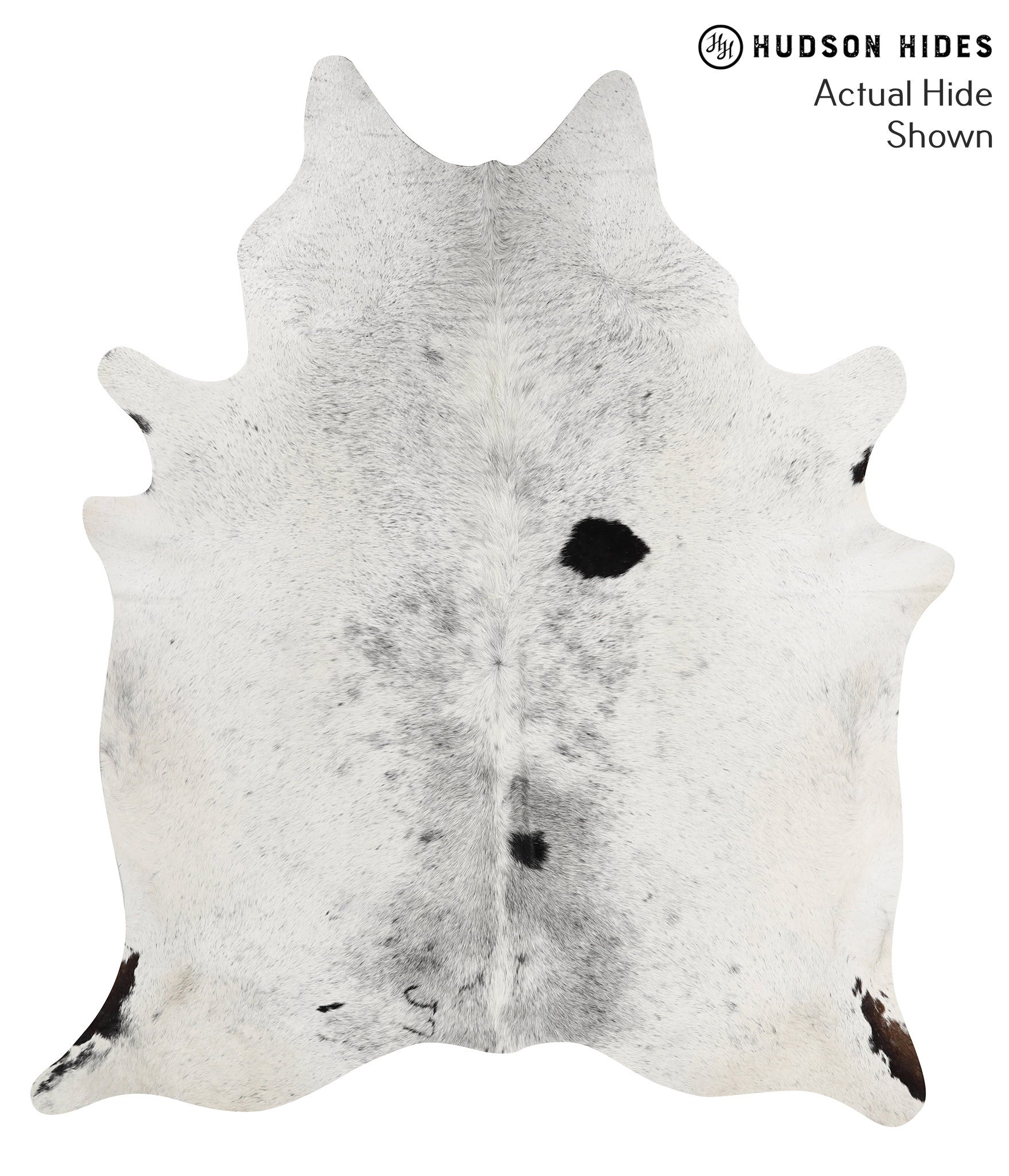 Salt and Pepper Black Cowhide Rug #52832