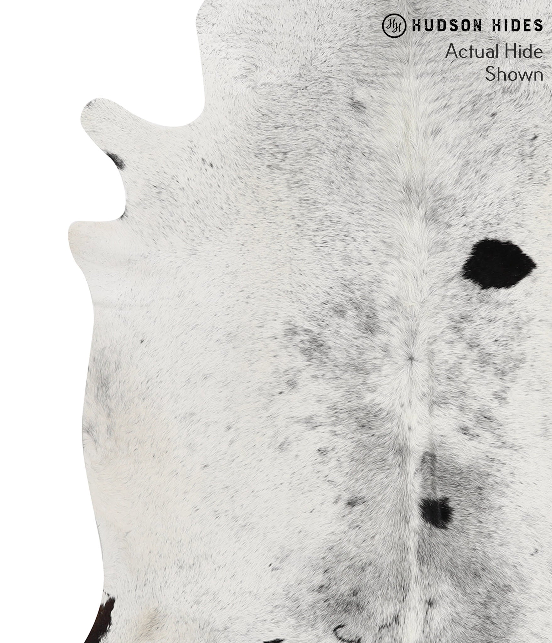 Salt and Pepper Black Cowhide Rug #52832