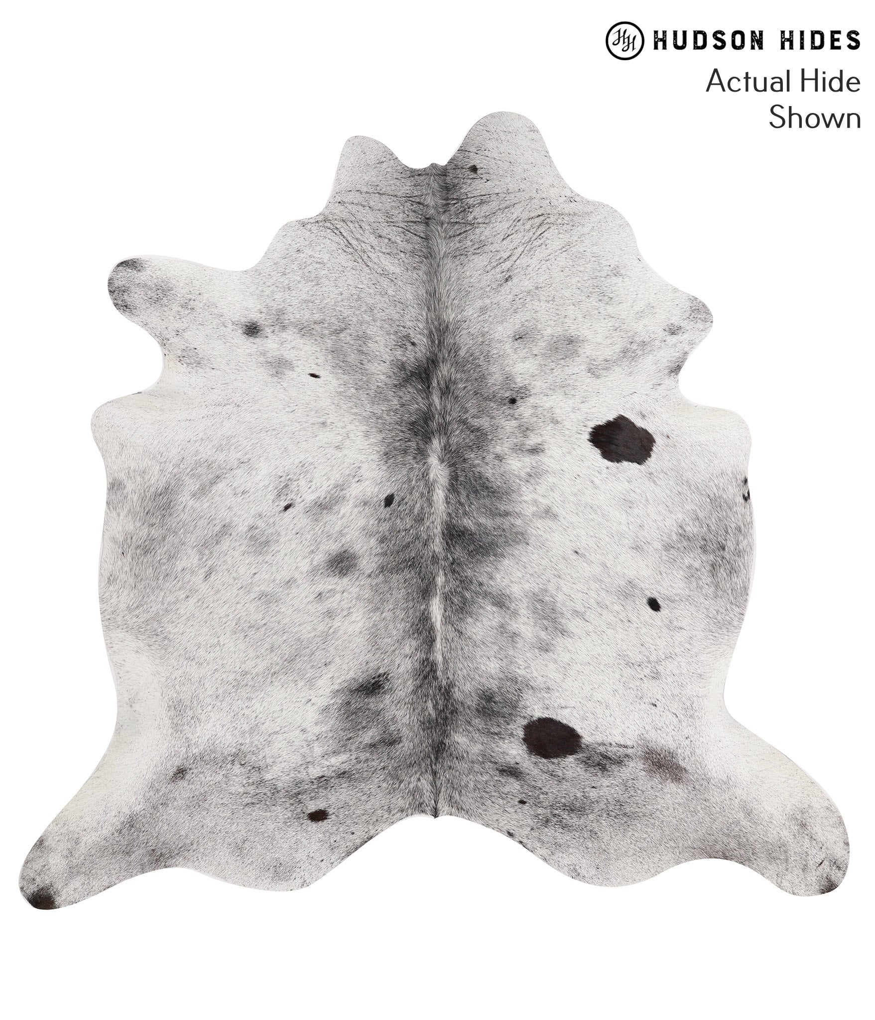 Salt and Pepper Black Cowhide Rug #52890
