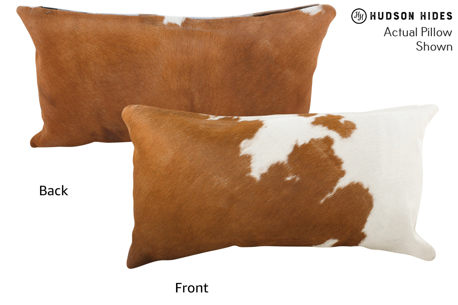 Brown and White Cowhide Pillow #54820