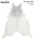 Medium Grey XX-Large Brazilian Cowhide Rug 7'11"H x 6'10"W #58247 by Hudson Hides