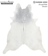 Medium Grey XX-Large Brazilian Cowhide Rug 7'11"H x 6'10"W #58247 by Hudson Hides