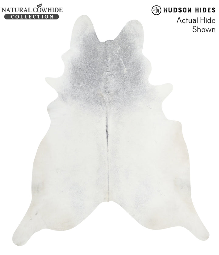 Medium Grey XX-Large Brazilian Cowhide Rug 7'11"H x 6'10"W #58247 by Hudson Hides