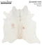 Ivory with Beige X-Large Brazilian Cowhide Rug 6'5