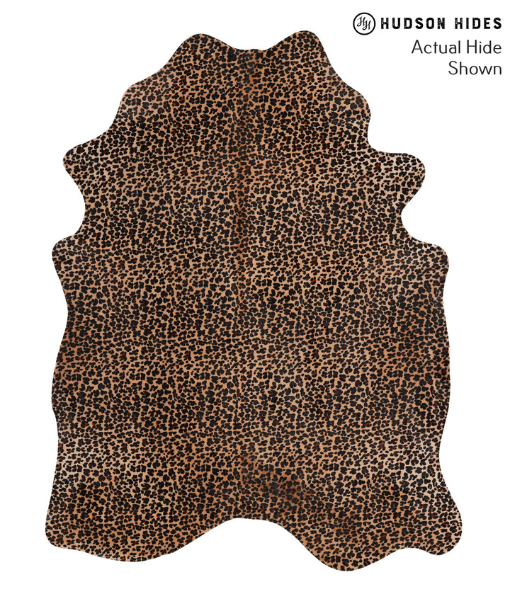 Jaguar Large Brazilian Cowhide Rug 7'1"H x 5'5"W #64918 by Hudson Hides
