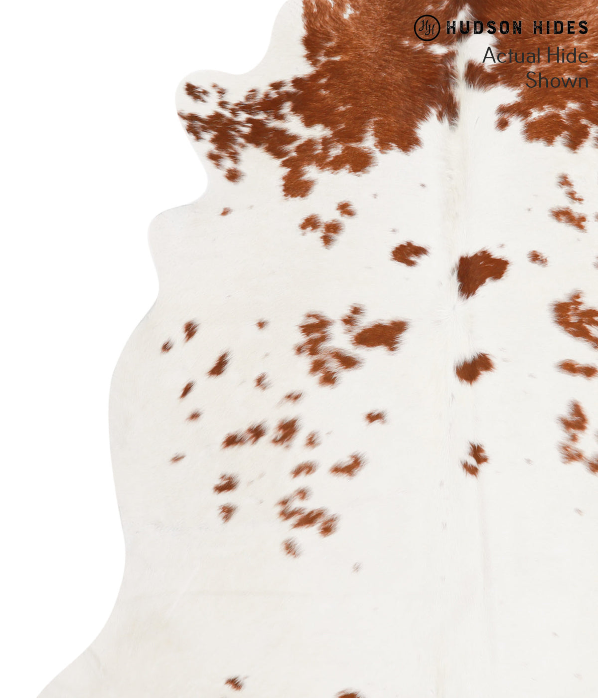 Brown and White Cowhide Rug #64989