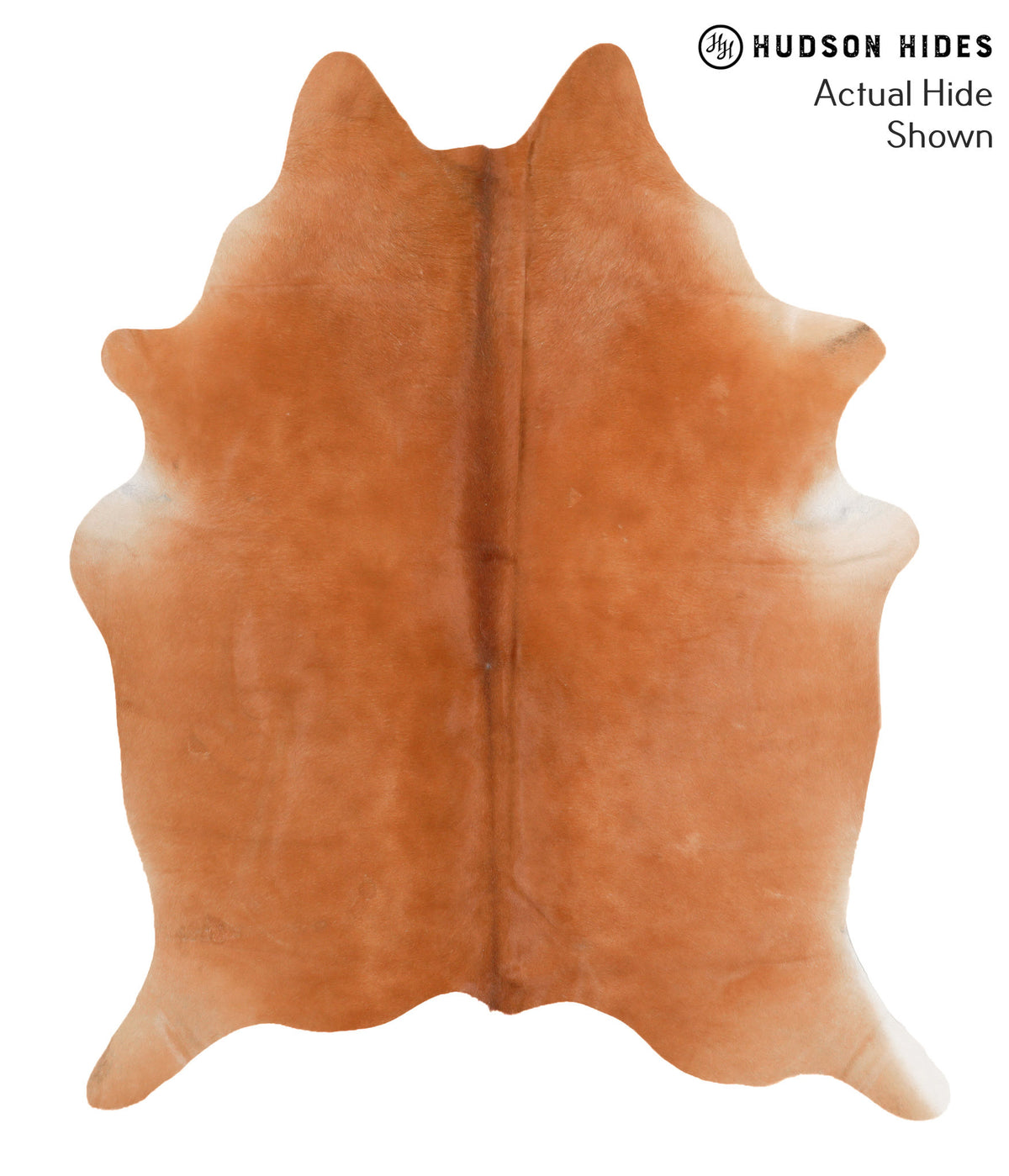 Solid Brown Cowhide Rug #64996