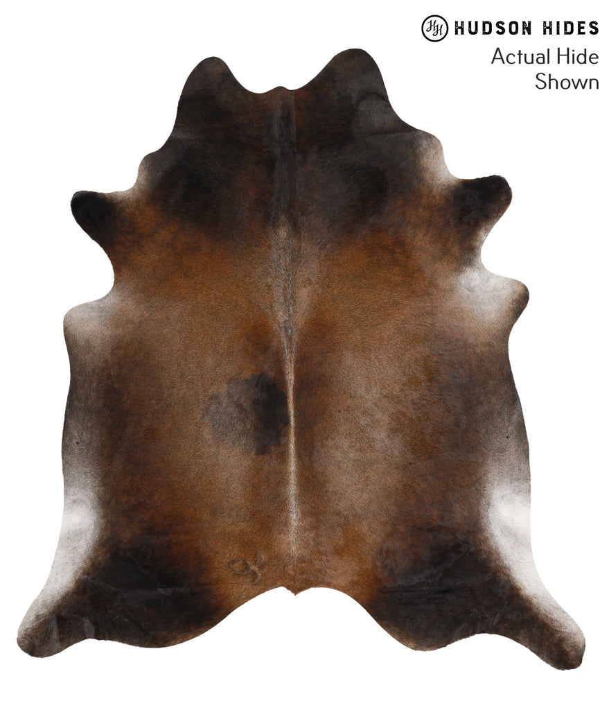 Chocolate X-Large Brazilian Cowhide Rug 7'2"H x 6'6"W #65010 by Hudson Hides
