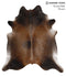 Chocolate X-Large Brazilian Cowhide Rug 7'2